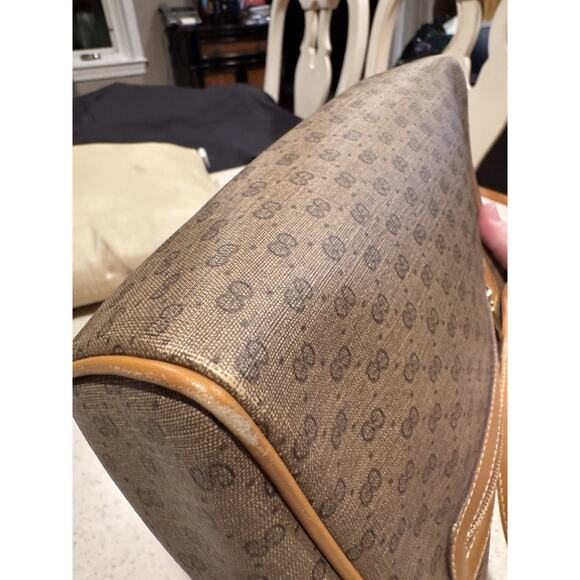 Vintage Gucci Micro GG Supreme Shoulder Bag In Tan - Picture 8 of 16